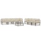 vidaXL 8-tlg. Garten-Lounge-Set mit Kissen Anthrazit Poly Rattan vidaXL 8-tlg. Garten-Lounge-Set mit Kissen Anthrazit Poly Rattan