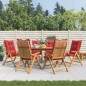 vidaXL Gartenstühle mit Kissen 6 Stk. Massivholz Teak vidaXL Gartenstühle mit Kissen 6 Stk. Massivholz Teak