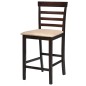 vidaXL Hölzerner Stehtisch und 4 Barhocker braun vidaXL Hölzerner Stehtisch und 4 Barhocker braun