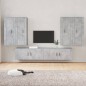 vidaXL 6-tlg. TV-Schrank-Set Betongrau Holzwerkstoff vidaXL 6-tlg. TV-Schrank-Set Betongrau Holzwerkstoff