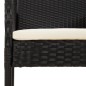 vidaXL 7-tlg. Garten-Essgruppe mit Kissen Schwarz Poly Rattan vidaXL 7-tlg. Garten-Essgruppe mit Kissen Schwarz Poly Rattan
