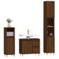 vidaXL 3-tlg. Badmöbel-Set Braun Eichen-Optik Holzwerkstoff vidaXL 3-tlg. Badmöbel-Set Braun Eichen-Optik Holzwerkstoff