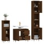 vidaXL 3-tlg. Badmöbel-Set Braun Eichen-Optik Holzwerkstoff vidaXL 3-tlg. Badmöbel-Set Braun Eichen-Optik Holzwerkstoff
