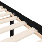 vidaXL Massivholzbett mit Kopfteil Schwarz 100x200 cm vidaXL Massivholzbett mit Kopfteil Schwarz 100x200 cm