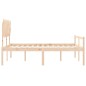 vidaXL Seniorenbett mit Kopfteil 140x200 cm Massivholz vidaXL Seniorenbett mit Kopfteil 140x200 cm Massivholz