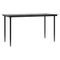 vidaXL 5-tlg. Garten-Essgruppe mit Kissen Schwarz und Grau Poly Rattan vidaXL 5-tlg. Garten-Essgruppe mit Kissen Schwarz und Grau Poly Rattan