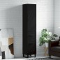 vidaXL Highboard Schwarz 34,5x34x180 cm Holzwerkstoff vidaXL Highboard Schwarz 34,5x34x180 cm Holzwerkstoff