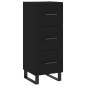 vidaXL Highboard Schwarz 34,5x34x180 cm Holzwerkstoff vidaXL Highboard Schwarz 34,5x34x180 cm Holzwerkstoff