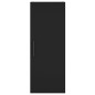 vidaXL Highboard Schwarz 34,5x34x180 cm Holzwerkstoff vidaXL Highboard Schwarz 34,5x34x180 cm Holzwerkstoff