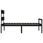 vidaXL Massivholzbett mit Kopfteil Schwarz 90x200 cm vidaXL Massivholzbett mit Kopfteil Schwarz 90x200 cm