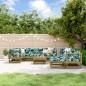 vidaXL 10-tlg. Garten-Lounge-Set mit Kissen Kiefernholz Imprägniert vidaXL 10-tlg. Garten-Lounge-Set mit Kissen Kiefernholz Imprägniert
