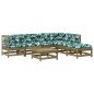 vidaXL 7-tlg. Garten-Lounge-Set mit Kissen Imprägniertes Kiefernholz vidaXL 7-tlg. Garten-Lounge-Set mit Kissen Imprägniertes Kiefernholz