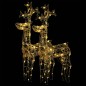 vidaXL Rentiere Weihnachtsdekoration 2 Stk. 60x16x100 cm Acryl vidaXL Rentiere Weihnachtsdekoration 2 Stk. 60x16x100 cm Acryl