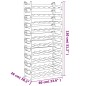 vidaXL Weinregal für 60 Flaschen PP Stapelbar vidaXL Weinregal für 60 Flaschen PP Stapelbar