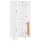 vidaXL Highboard Hochglanz-Weiß 69,5x34x180 cm Holzwerkstoff vidaXL Highboard Hochglanz-Weiß 69,5x34x180 cm Holzwerkstoff