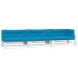 vidaXL Palettenkissen 7-tlg. Blau Stoff vidaXL Palettenkissen 7-tlg. Blau Stoff