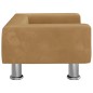 vidaXL Hundebett Braun 50x40x26,5 cm Samt vidaXL Hundebett Braun 50x40x26,5 cm Samt