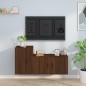 vidaXL 2-tlg. TV-Schrank-Set Braun Eichen-Optik Holzwerkstoff vidaXL 2-tlg. TV-Schrank-Set Braun Eichen-Optik Holzwerkstoff