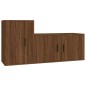 vidaXL 2-tlg. TV-Schrank-Set Braun Eichen-Optik Holzwerkstoff vidaXL 2-tlg. TV-Schrank-Set Braun Eichen-Optik Holzwerkstoff