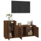 vidaXL 2-tlg. TV-Schrank-Set Braun Eichen-Optik Holzwerkstoff vidaXL 2-tlg. TV-Schrank-Set Braun Eichen-Optik Holzwerkstoff