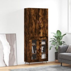 vidaXL Highboard Räuchereiche 69,5x34x180 cm Holzwerkstoff