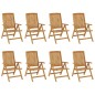 vidaXL Gartenstühle mit Auflagen 8 Stk. Massivholz Teak vidaXL Gartenstühle mit Auflagen 8 Stk. Massivholz Teak