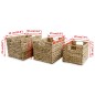 vidaXL Ablagekorb-Set 3 Stk. Wasserhyazinthe vidaXL Ablagekorb-Set 3 Stk. Wasserhyazinthe