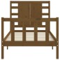 vidaXL Massivholzbett mit Kopfteil Honigbraun 90x200 cm vidaXL Massivholzbett mit Kopfteil Honigbraun 90x200 cm