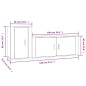 vidaXL 2-tlg. TV-Schrank-Set Hochglanz-Weiß Holzwerkstoff vidaXL 2-tlg. TV-Schrank-Set Hochglanz-Weiß Holzwerkstoff