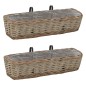 vidaXL Balkon-Blumentöpfe 2 Stk. Weide mit PE-Auskleidung 60 cm vidaXL Balkon-Blumentöpfe 2 Stk. Weide mit PE-Auskleidung 60 cm