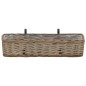 vidaXL Balkon-Blumentöpfe 2 Stk. Weide mit PE-Auskleidung 60 cm vidaXL Balkon-Blumentöpfe 2 Stk. Weide mit PE-Auskleidung 60 cm