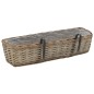 vidaXL Balkon-Blumentöpfe 2 Stk. Weide mit PE-Auskleidung 60 cm vidaXL Balkon-Blumentöpfe 2 Stk. Weide mit PE-Auskleidung 60 cm