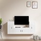 vidaXL 3-tlg. TV-Schrank-Set Hochglanz-Weiß Holzwerkstoff vidaXL 3-tlg. TV-Schrank-Set Hochglanz-Weiß Holzwerkstoff