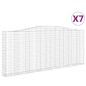 vidaXL Gabionen mit Hochbogen 7 Stk. 400x30x160/180cm Verzinktes Eisen vidaXL Gabionen mit Hochbogen 7 Stk. 400x30x160/180cm Verzinktes Eisen