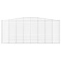vidaXL Gabionen mit Hochbogen 7 Stk. 400x30x160/180cm Verzinktes Eisen vidaXL Gabionen mit Hochbogen 7 Stk. 400x30x160/180cm Verzinktes Eisen