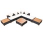 8-tlg. Garten-Lounge-Set mit Auflagen Poly Rattan Schwarz 8-tlg. Garten-Lounge-Set mit Auflagen Poly Rattan Schwarz