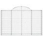 vidaXL Gabionen mit Hochbogen 13Stk. 200x30x120/140cm Verzinktes Eisen vidaXL Gabionen mit Hochbogen 13Stk. 200x30x120/140cm Verzinktes Eisen