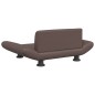 vidaXL Hundebett Braun 70x45x28 cm Kunstleder vidaXL Hundebett Braun 70x45x28 cm Kunstleder