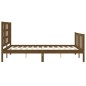 vidaXL Massivholzbett mit Kopfteil Honigbraun 160x200 cm vidaXL Massivholzbett mit Kopfteil Honigbraun 160x200 cm
