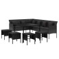 vidaXL 6-tlg. Garten-Essgruppe mit Kissen Schwarz Poly Rattan vidaXL 6-tlg. Garten-Essgruppe mit Kissen Schwarz Poly Rattan