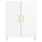 vidaXL Highboard Hochglanz-Weiß 69,5x34x180 cm Holzwerkstoff vidaXL Highboard Hochglanz-Weiß 69,5x34x180 cm Holzwerkstoff