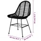 vidaXL Esszimmerstühle 6 Stk. Schwarz Natur Rattan vidaXL Esszimmerstühle 6 Stk. Schwarz Natur Rattan