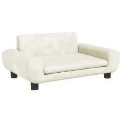 vidaXL Hundebett Creme 70x45x33 cm Samt