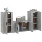 vidaXL 3-tlg. TV-Schrank-Set Betongrau Holzwerkstoff vidaXL 3-tlg. TV-Schrank-Set Betongrau Holzwerkstoff