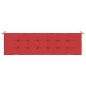 Gartenbank-Auflage Rot 180x50x3 cm Oxford-Gewebe
