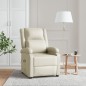 vidaXL Massagesessel Cremeweiß Kunstleder vidaXL Massagesessel Cremeweiß Kunstleder