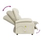 vidaXL Massagesessel Cremeweiß Kunstleder vidaXL Massagesessel Cremeweiß Kunstleder