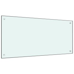  vidaXL Küchenrückwand Weiß 100x50 cm Hartglas