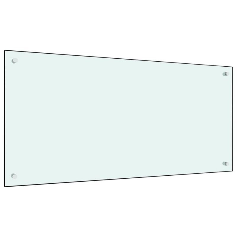 vidaXL Küchenrückwand Weiß 100x50 cm Hartglas vidaXL Küchenrückwand Weiß 100x50 cm Hartglas
