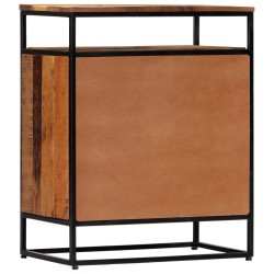 vidaXL Beistellschrank 60x35x76 cm Massives Altholz und Stahl
